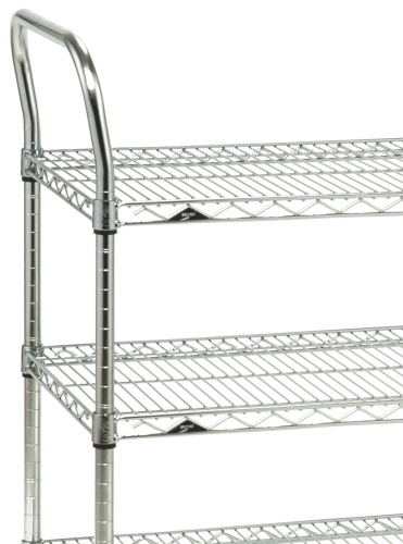 Metro 1-Piece Chrome Plated Cart Push Handle